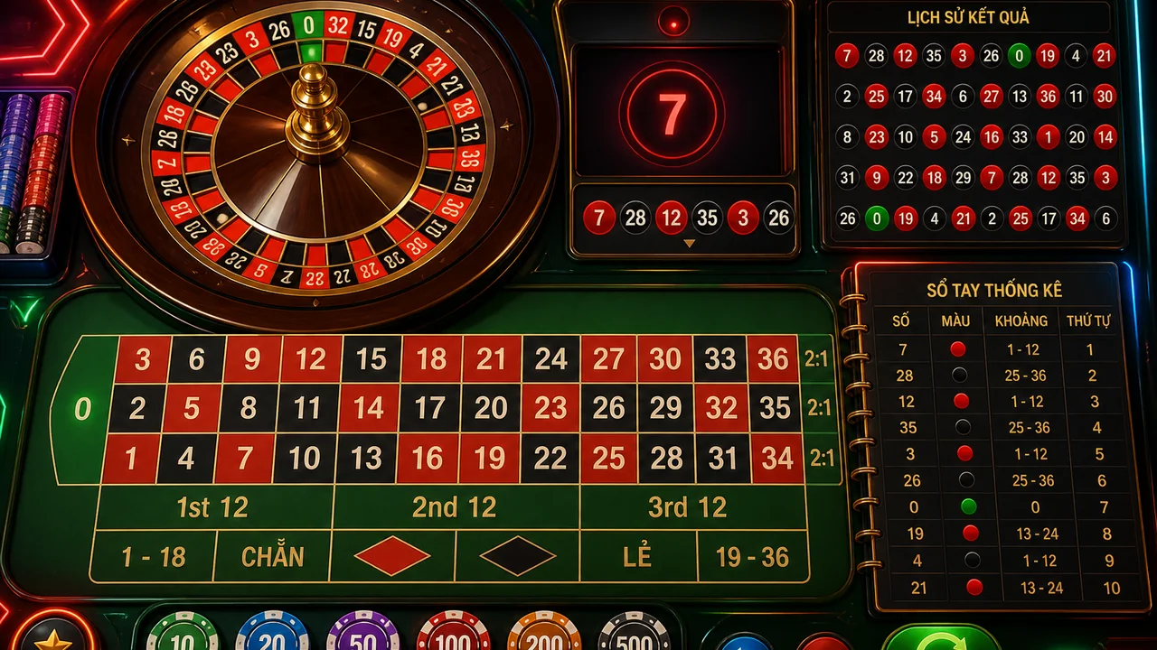 Màu, số và vòng quay: câu hỏi thường gặp về roulette cho người mới trên mu88
