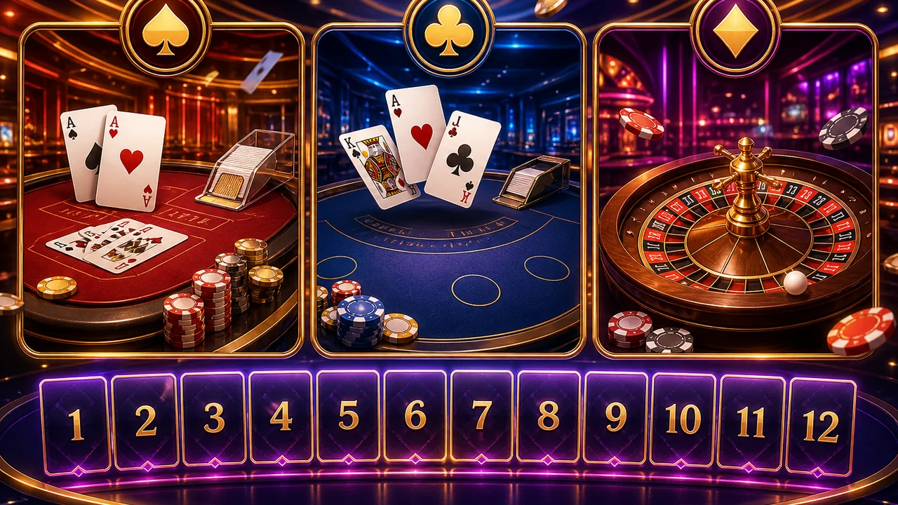 Bài kiểm tra nhận diện bàn chơi: phân biệt baccarat blackjack roulette cho người mới mu88